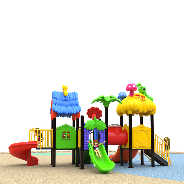 Commercial Outdoor Playground with Double Slide for Kindergarten