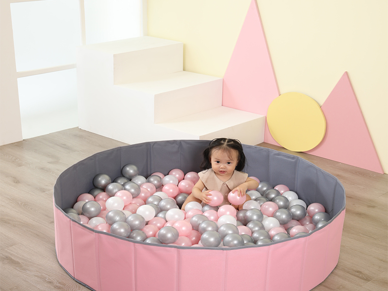 Portable Pink Foldable Ball Pit for Kids