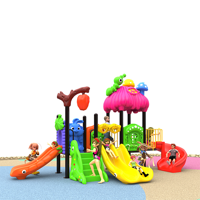 Commercial Outdoor Playground with Spiral Slide for Toddlers