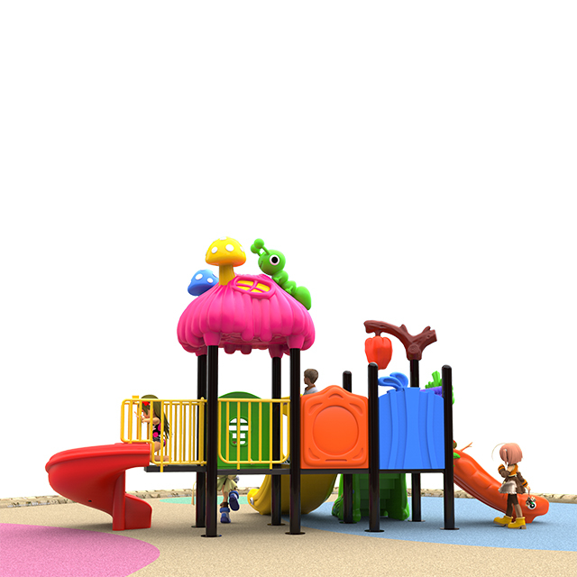 Commercial Outdoor Playground with Spiral Slide for Toddlers